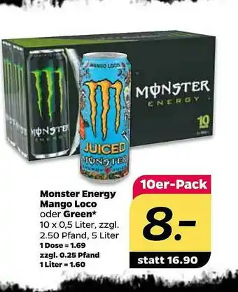 NETTO Monster Energy Mango Loco Oder Green Angebot