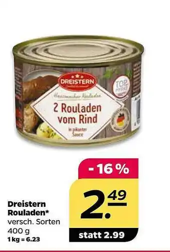 NETTO Dreistern Rouladen Angebot