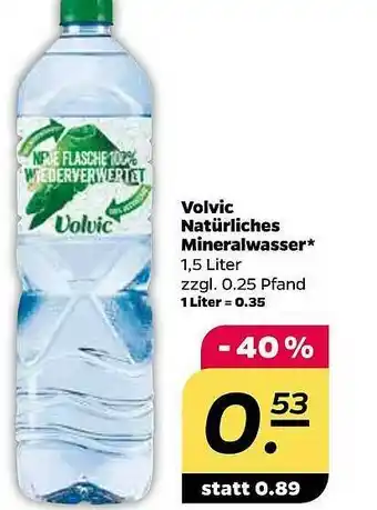 NETTO Volvic Natürliches Mineralwasser Angebot