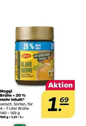 NETTO Maggi Brühe +20% Mehr Inhalt Angebot