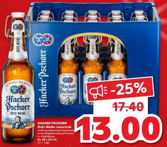 Kaufland Hacker Pschorr Hefe Weiße naturtrüb 20x0,5L Angebot