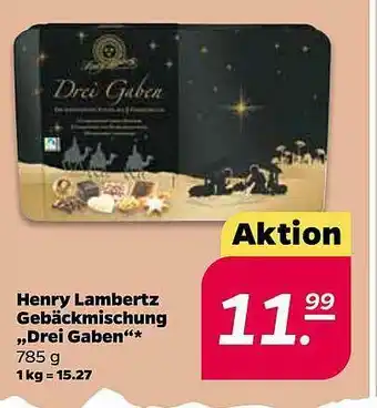 NETTO Henry Lambertz Gebäckmischung „drei Gaben“ Angebot