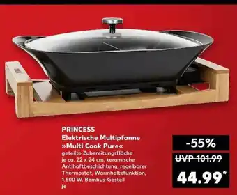 Kaufland Princess Elektrische Multipfanne „multi Cook Pure“ Angebot