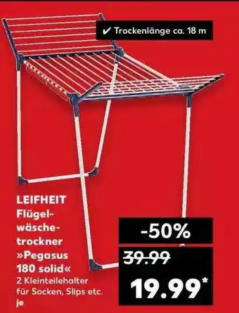 Kaufland Leifheit Flügelwäschetrockner „pegasus 180 Solid“ Angebot