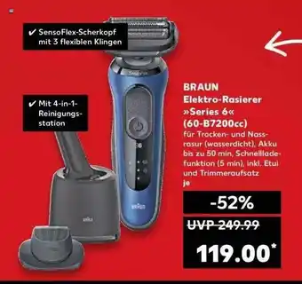 Kaufland Braun Elektro-rasierer „series 6“ 60-b7200cc Angebot