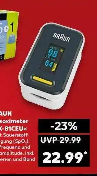 Kaufland Braun Pulsoximeter Angebot