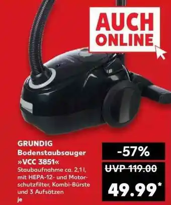 Kaufland Grundig Bodenstaubsauger Vcc3851 Angebot