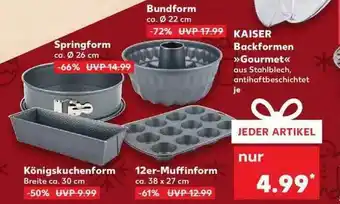 Kaufland Kaiser Backformen „gourmet“ Angebot