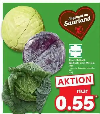 Kaufland Weißkohl Oder Wirsing, Lose Angebot