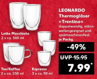 Kaufland LEONARDO Thermogläser Trentino Angebot