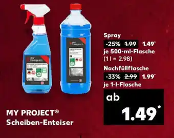 Kaufland MY PROJECT Scheiben-Enteiser Spray Angebot