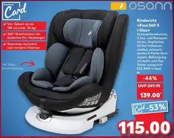 Kaufland osann Kindersitz Four360 S i-Size Angebot