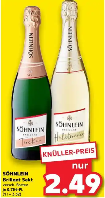 Kaufland SÖHNLEIN Brillant Sekt Angebot