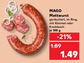 Kaufland MAGO Mettwurst Angebot