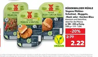 Kaufland Rügenwalder Mühle Vegane Mühlen-schnitzel, -nuggets, -hack Oder -cordon-bleu Angebot