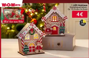 Woolworth LED Holzhaus Angebot