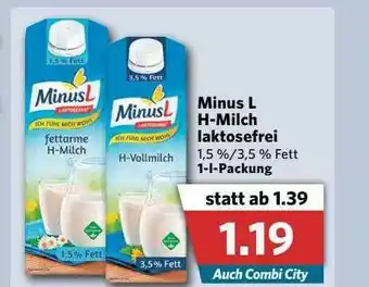 Combi Minus L H-milch Laktosefrei Angebot