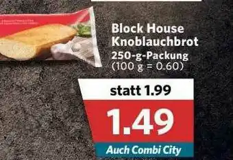 Combi Block House Knoblauchbrot Angebot