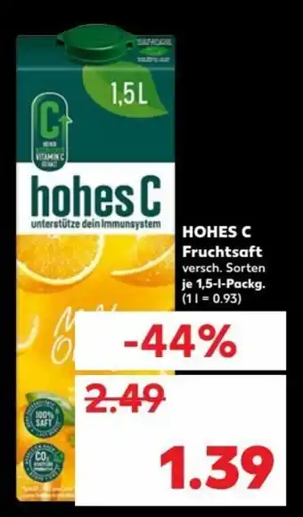 Kaufland Hohes C Fruchtsaft 1,5L Angebot