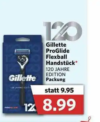 Combi Gilette Proglide Flexball Handstück Angebot