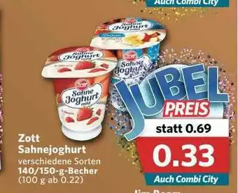 Combi Zott Sahnejoghurt Angebot