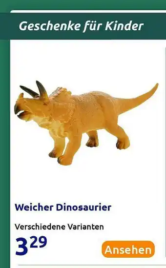 Action Weicher Dinosaurier Angebot