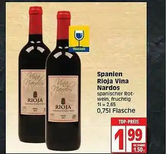 Edeka Spanien Rioja Vina Nardos Angebot