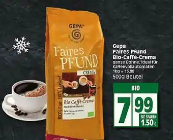 Edeka Gepa Faires Pfund Bio-caffé Crema Angebot