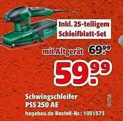 Hagebau Schwingschleifer Pss250ae Angebot