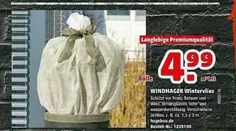 Hagebau Windhager Wintervlies Angebot