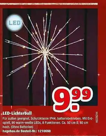 Hagebau Led-lichterball Angebot