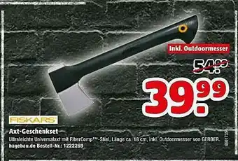 Hagebau Fiskars Axt-geschenkset Angebot