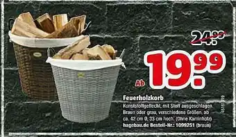 Hagebau Feuerholzkorb Angebot