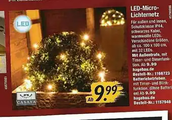 Hagebau Led-micro-lichternetz Casaya Angebot