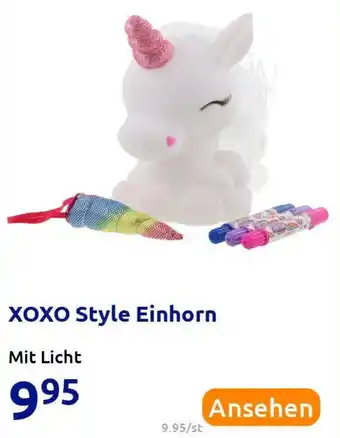 Action XOXO Style Einhorn Angebot