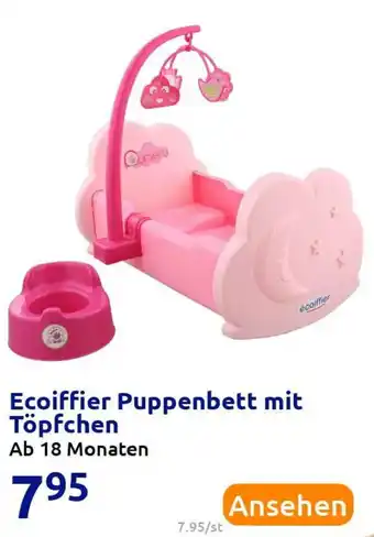 Action Ecoiffier Puppenbett mit Töpfchen Angebot