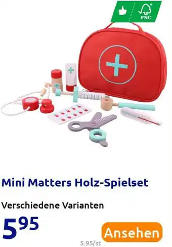 Action Mini Matters Holz Spielset Angebot