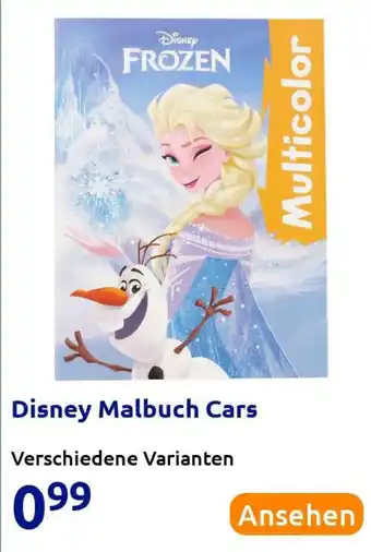 Action Disney Malbuch Cars Angebot