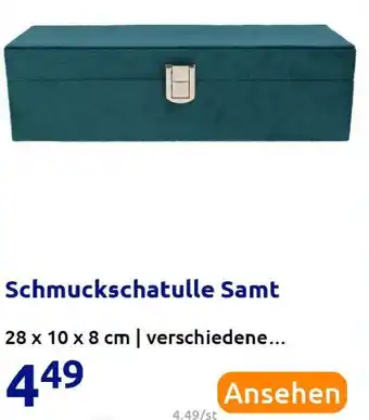 Action Schmuckschatulle Samt Angebot