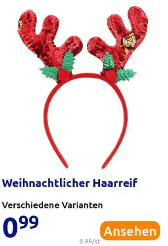 Action Weihnachtlicher Haarreif Angebot