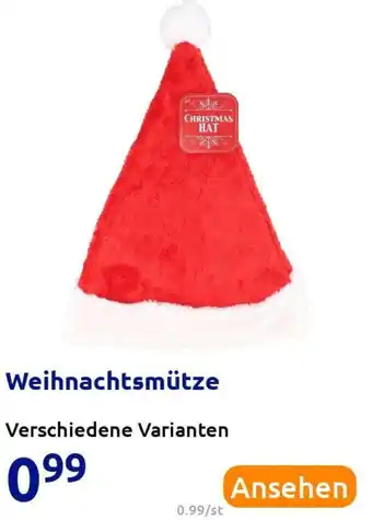 Action Weihnachtsmütze Angebot