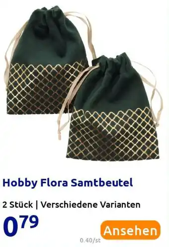 Action Hobby Flora Samtbeutel Angebot