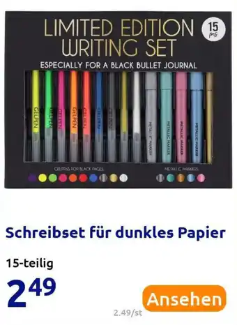 Action Schreibset für dunkles Papier Angebot