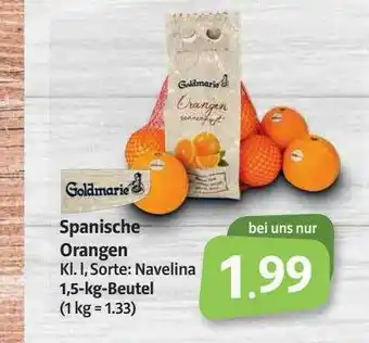 Nah & Frisch Goldmarie Spanische Orangen 1,5kg Beutel Angebot