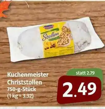 Nah & Frisch Küchenmeister Christstollen 750g Angebot