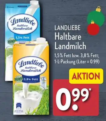 Aldi Nord LANDLIEBE Haltbare Landmilch Angebot