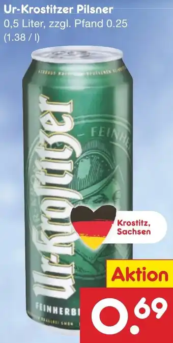 Netto Marken-Discount Ur-Krostitzer Pilsner Angebot