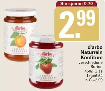 WEZ d'arbo Naturrein Konfitüre Angebot