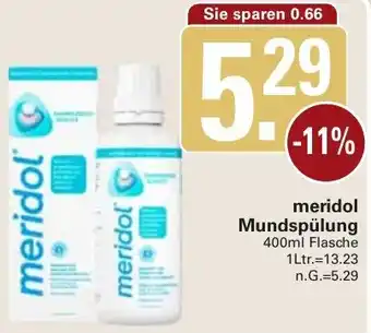 WEZ meridol Mundspülung Angebot