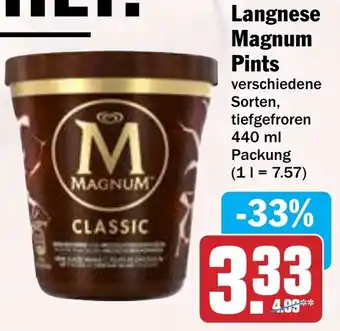 Hit Langnese Magnum Pints Angebot